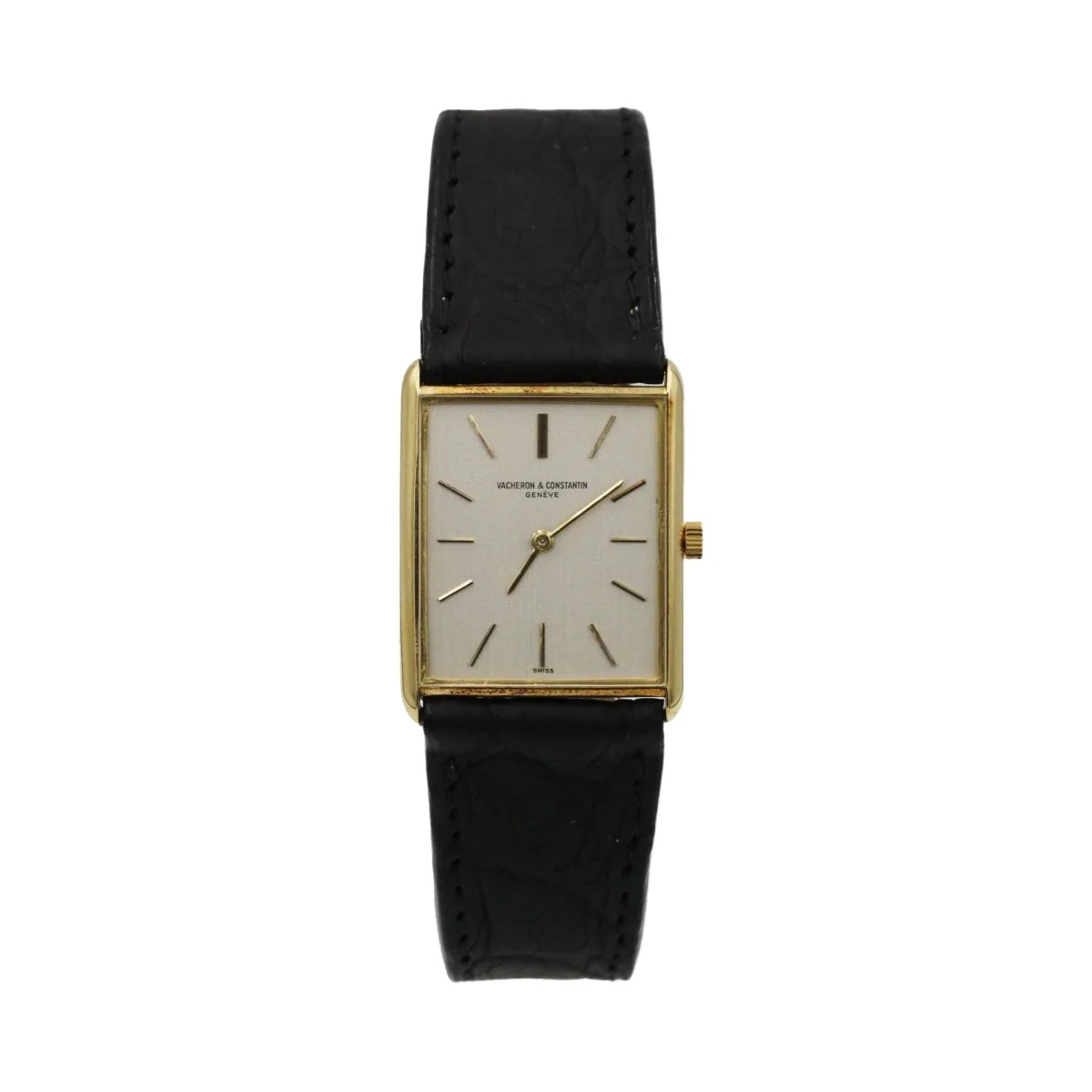Montre VACHERON CONSTANTIN "Tank Classique" en or jaune et cuir