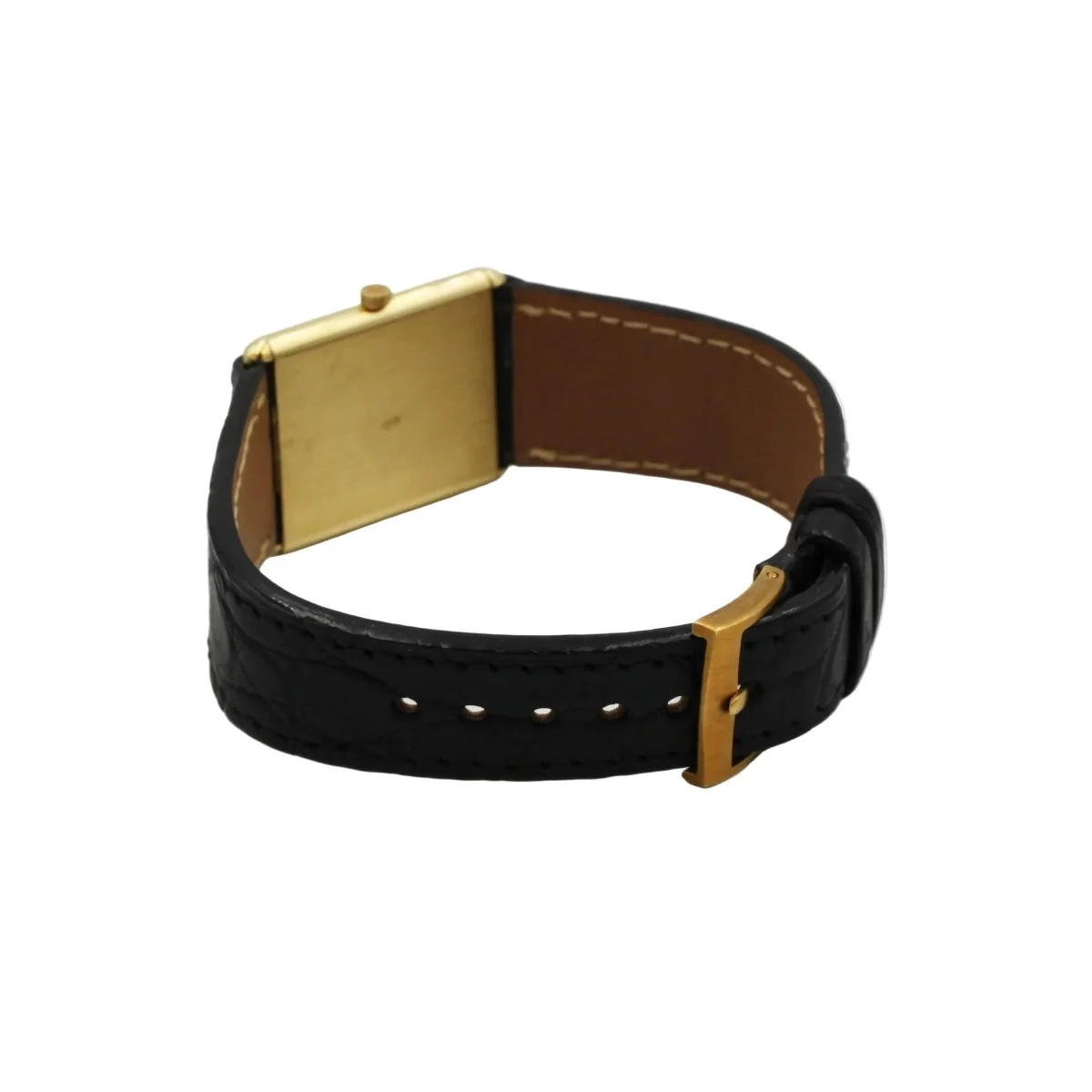 Montre VACHERON CONSTANTIN "Tank Classique" en or jaune et cuir - Image 3