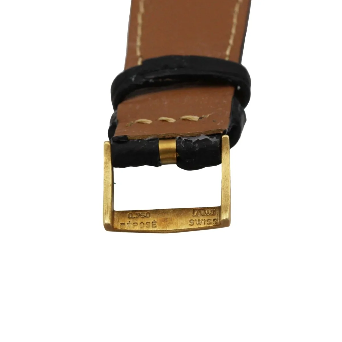 Montre VACHERON CONSTANTIN "Tank Classique" en or jaune et cuir - Image 5