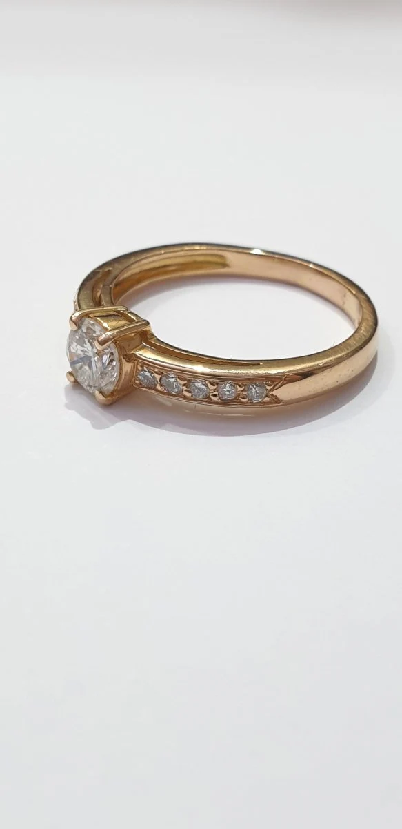 Solitaire diamants or rose - Image 3