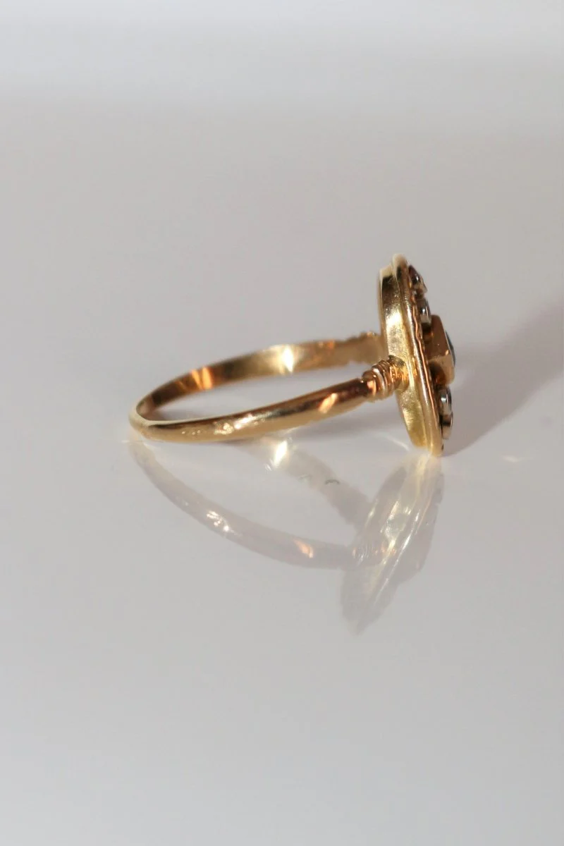 Bague Ovale Ajouré Saphir - Image 6