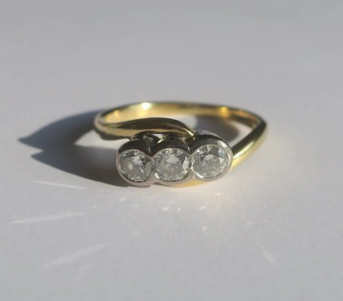 Bague trilogie diamants 0,50ct - Image 2