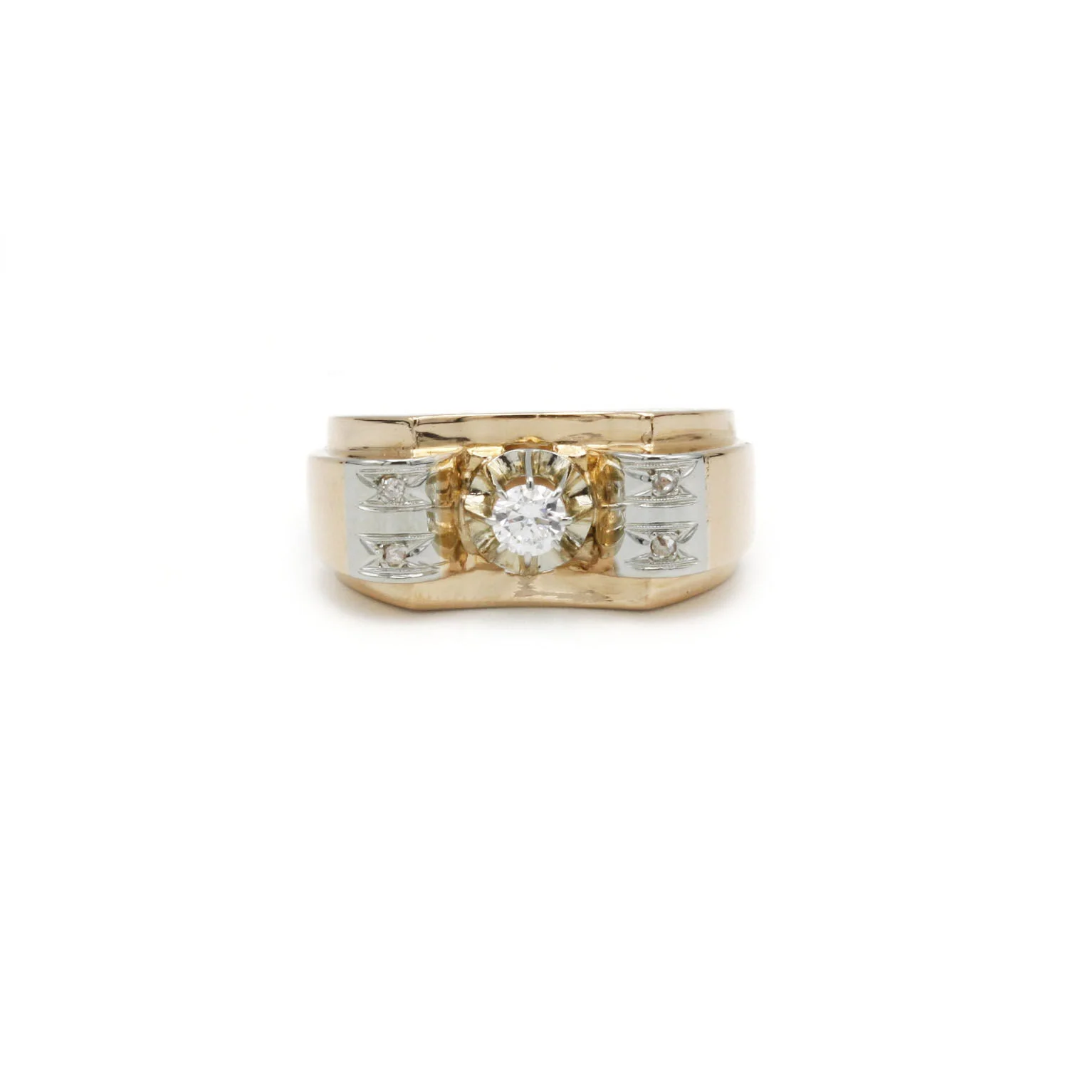 Bague TANK - Or Et Diamants