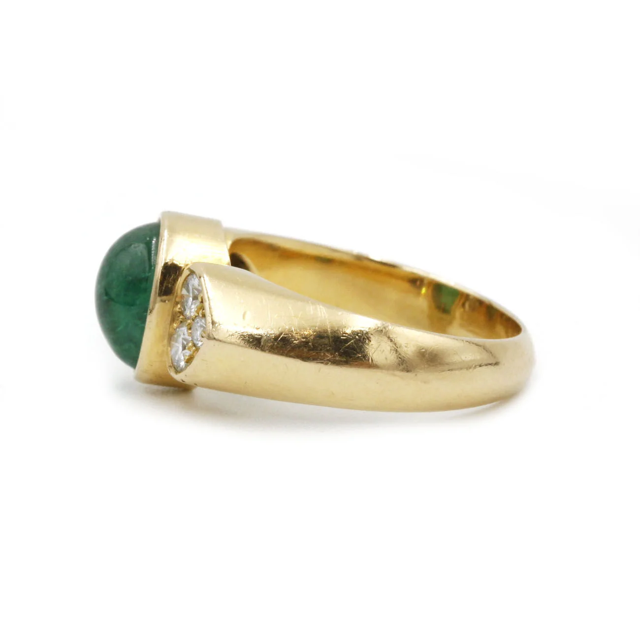Bague - Or, émeraude & diamants - Image 2