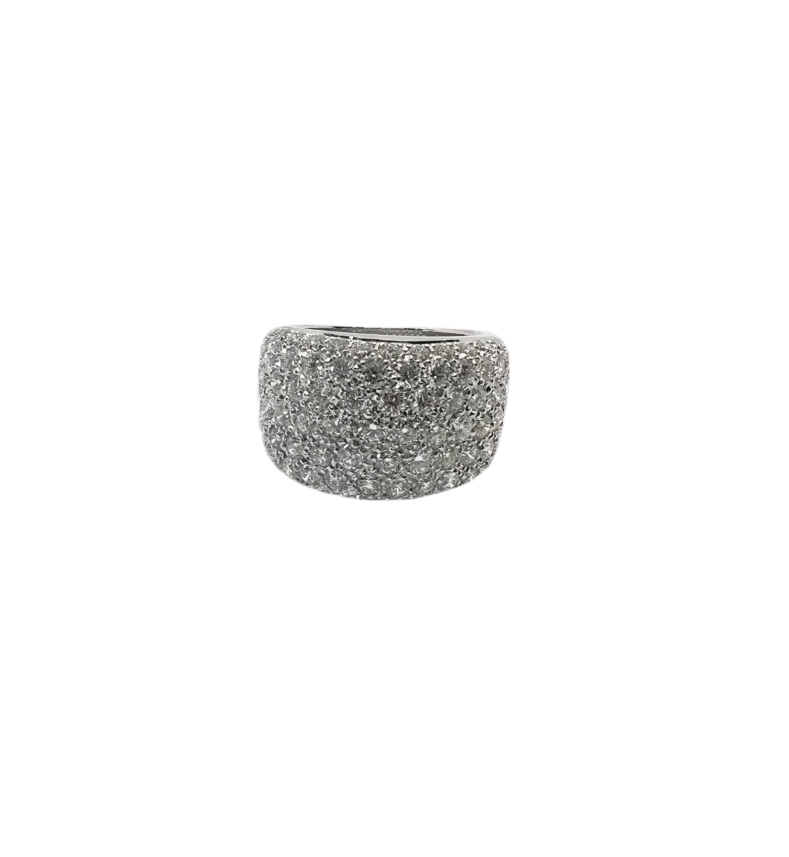 Bague Dôme CARTIER en or blanc et diamants