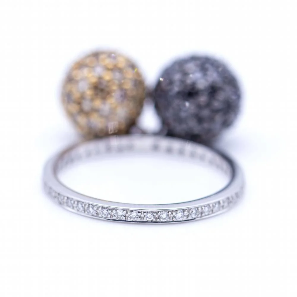 Bague Signature Bicolore avec Diamants - Image 3