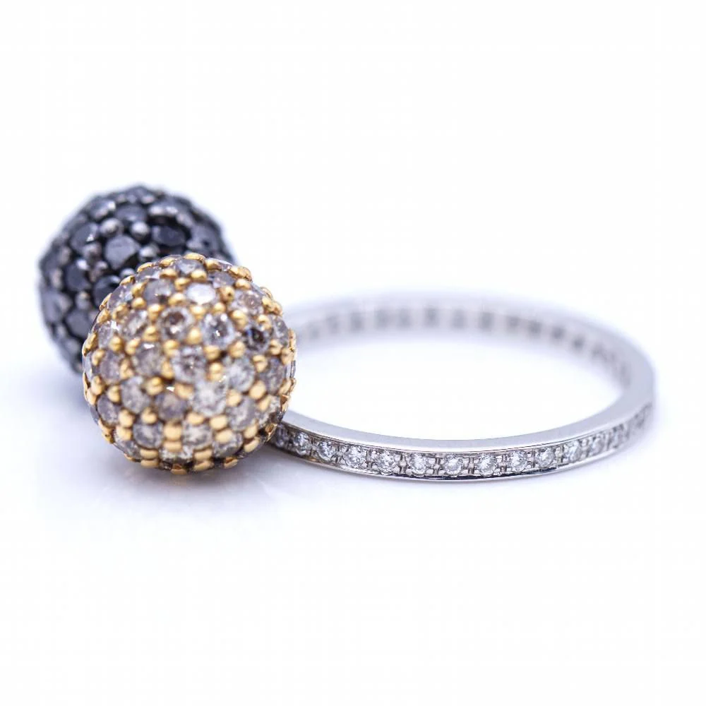 Bague Signature Bicolore avec Diamants - Image 4