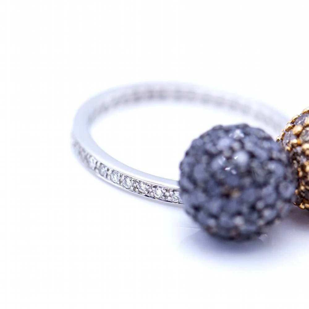 Bague Signature Bicolore avec Diamants - Image 5