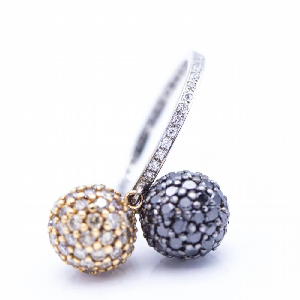 Bague Signature Bicolore avec Diamants - Image 6