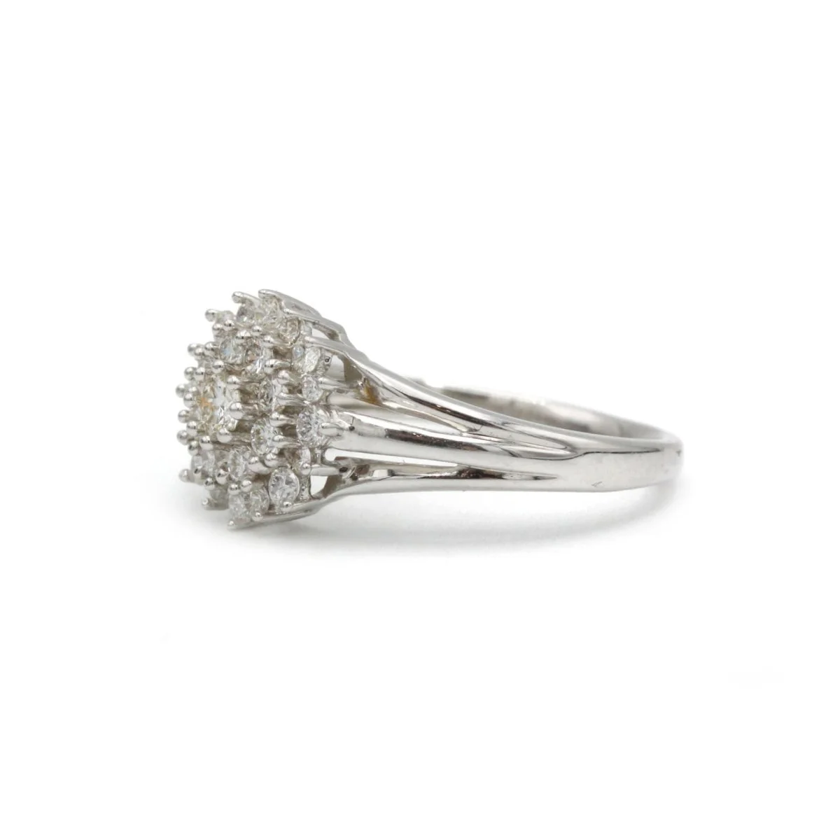 Bague en or blanc et diamants - Image 3
