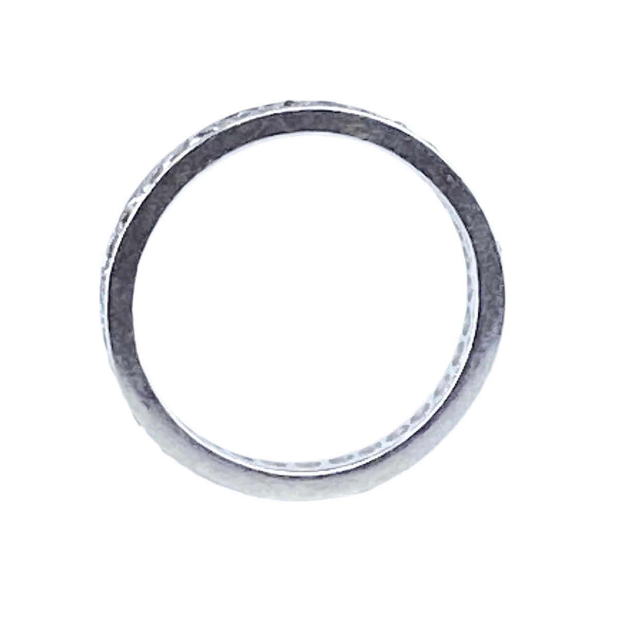 Bague Alliance en or blanc et diamants - Image 4