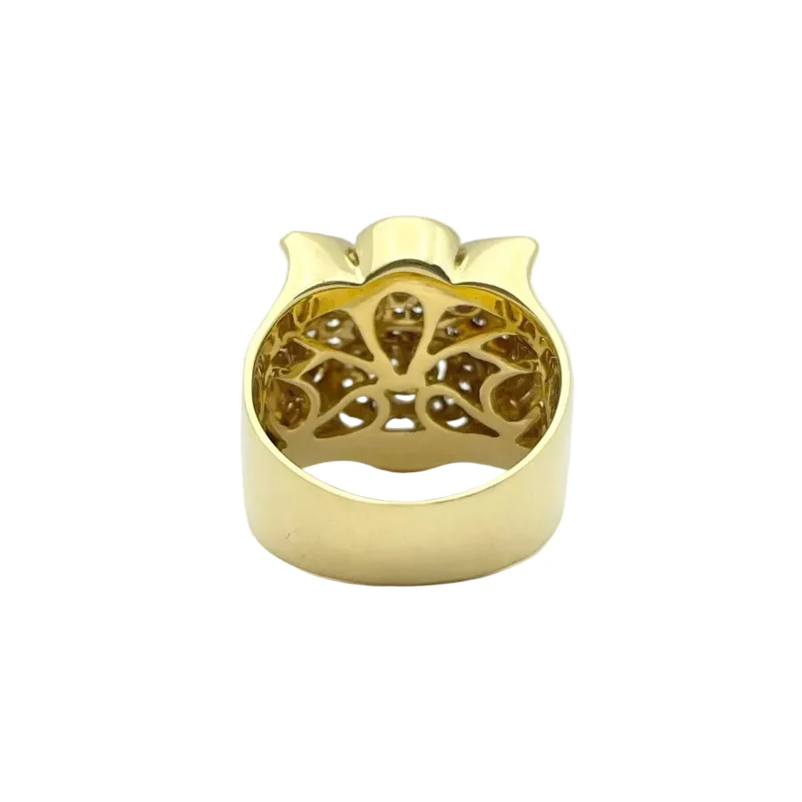 Anello oro 18KT con rubini naturali e diamanti naturali ct 0.70 VVS G - Image 6