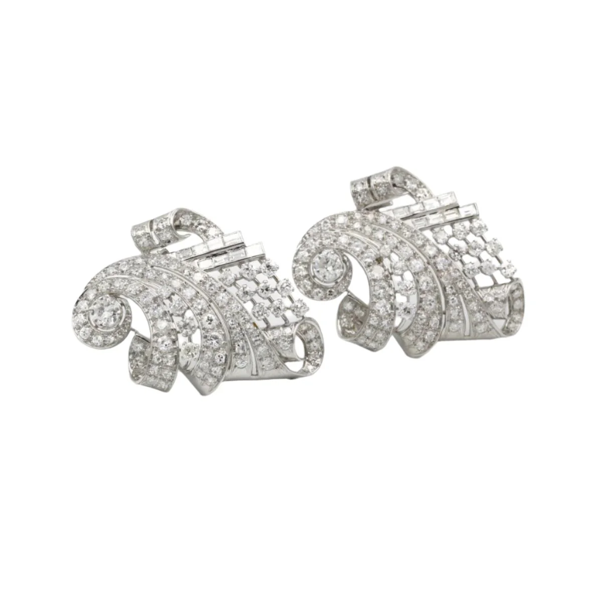 Double Clip - Or, platine & diamants