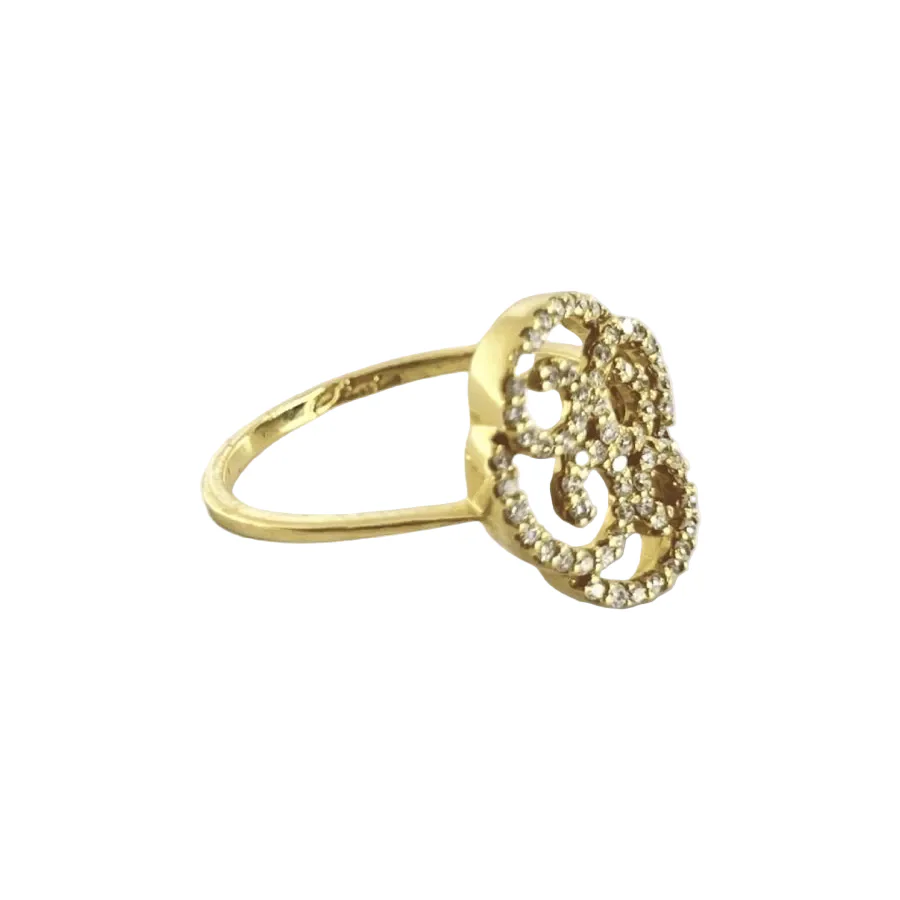 Bague en or jaune et diamants - Image 4