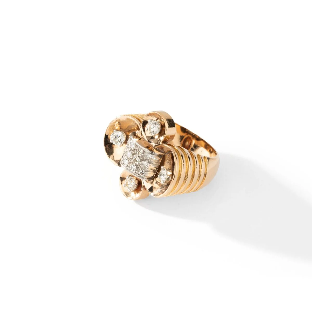 Bague Trèfle époque 1950 - Image 4