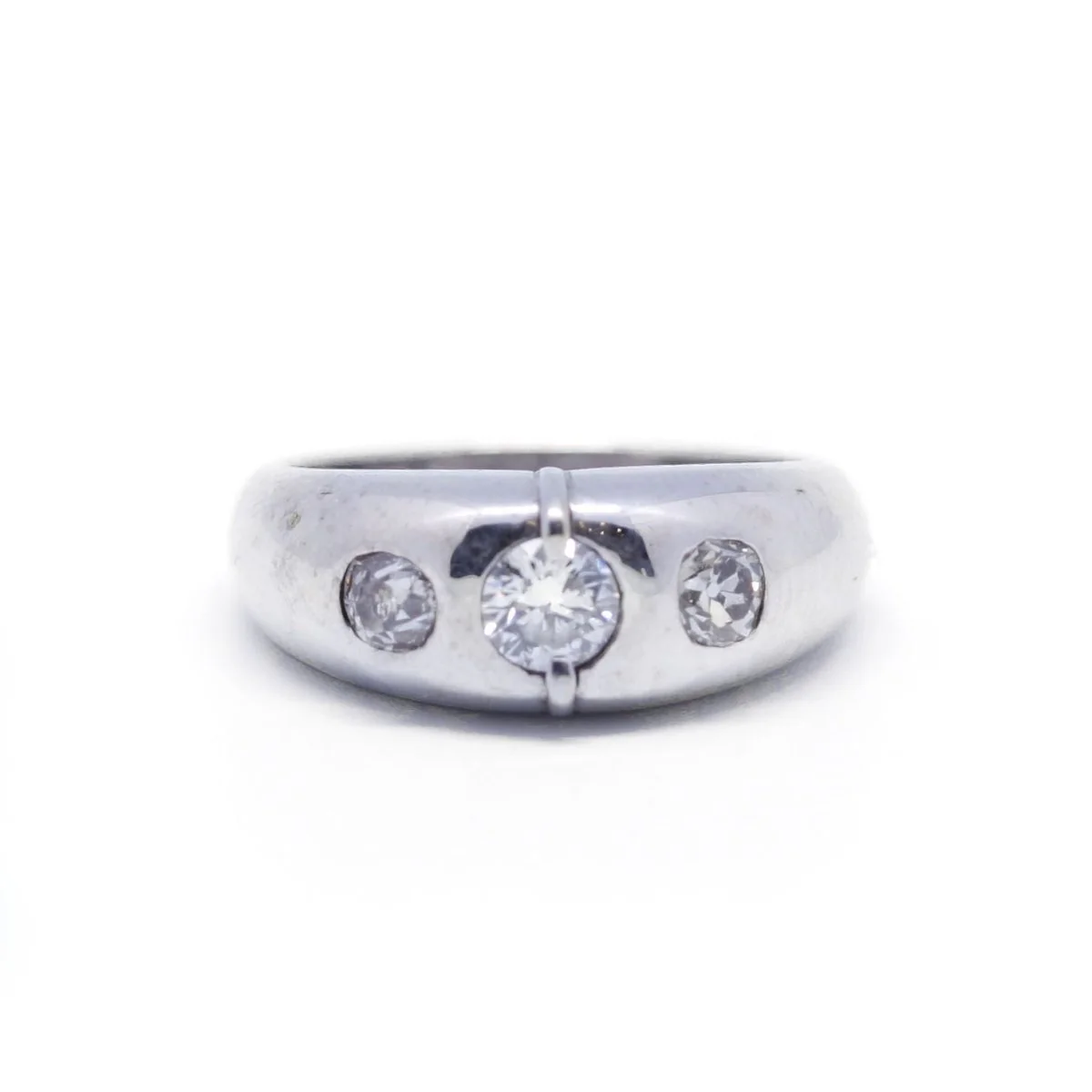 Bague jonc - Or & diamants