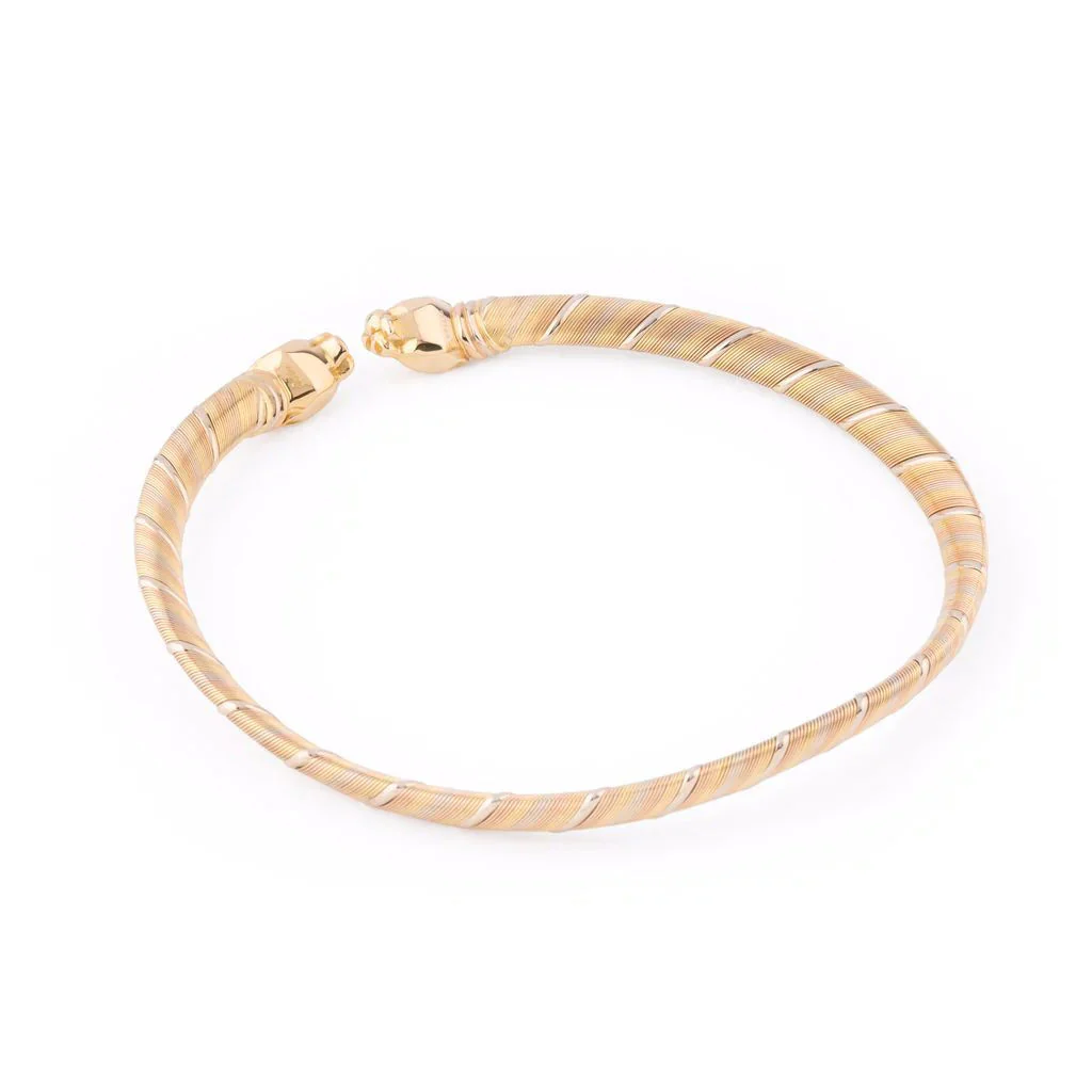 Collier Torque CARTIER "Têtes de panthère" en 3 ors - Image 7