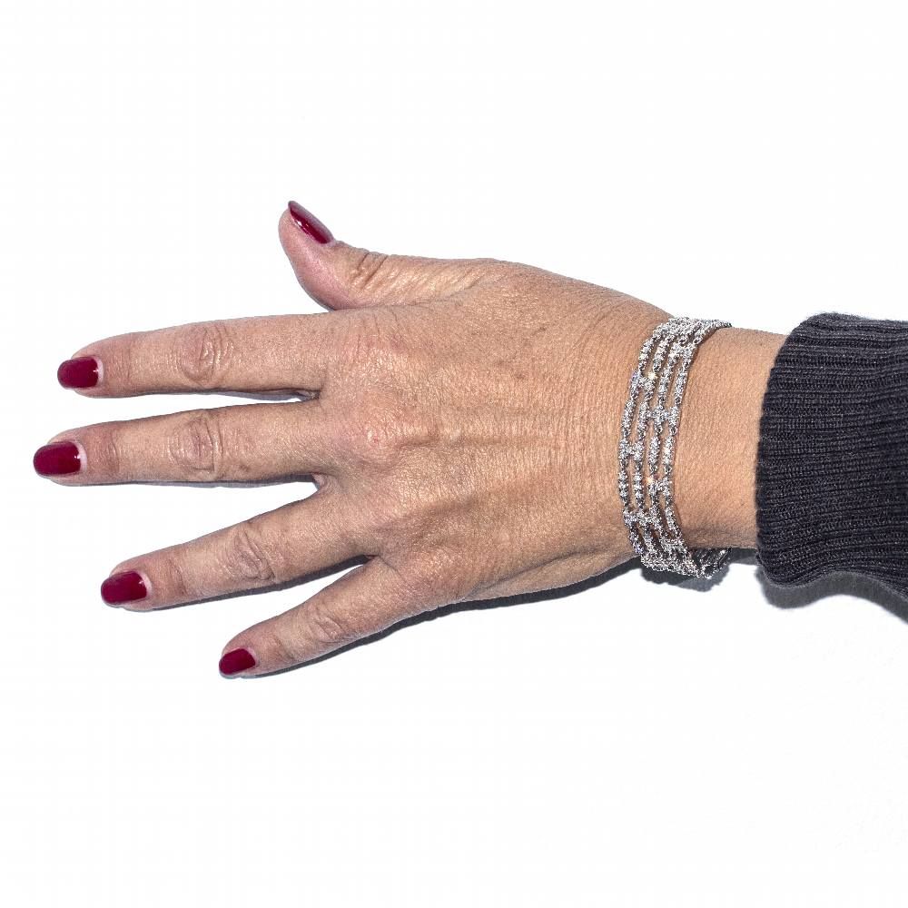 Bracelet Riviere avec 4 rangs de diamants - Image 2