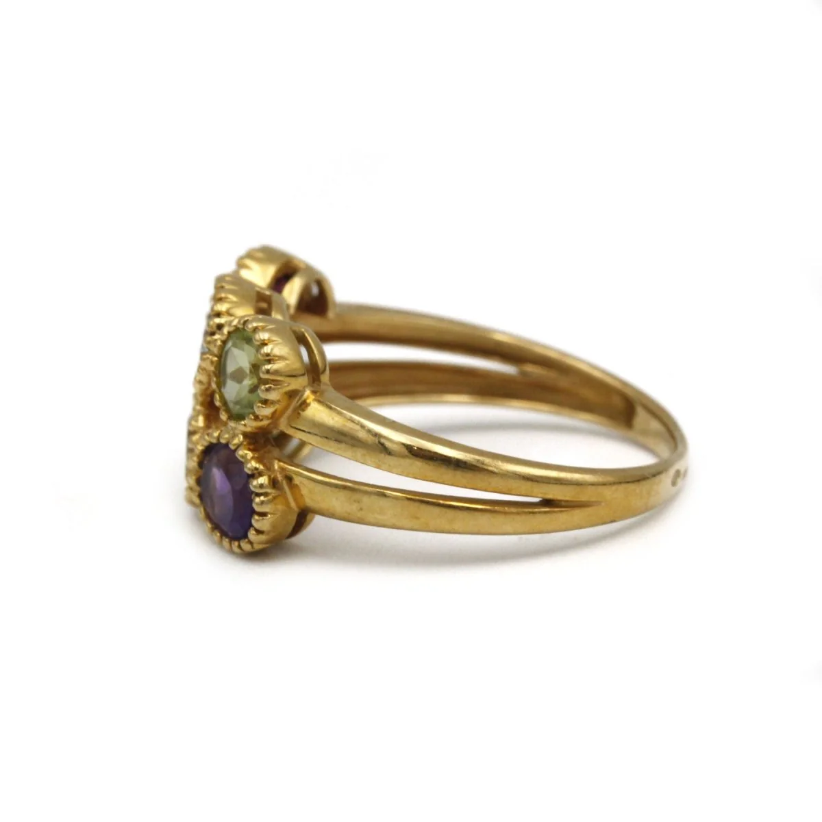 Bague - Or & Pierres de Couleur - Image 2