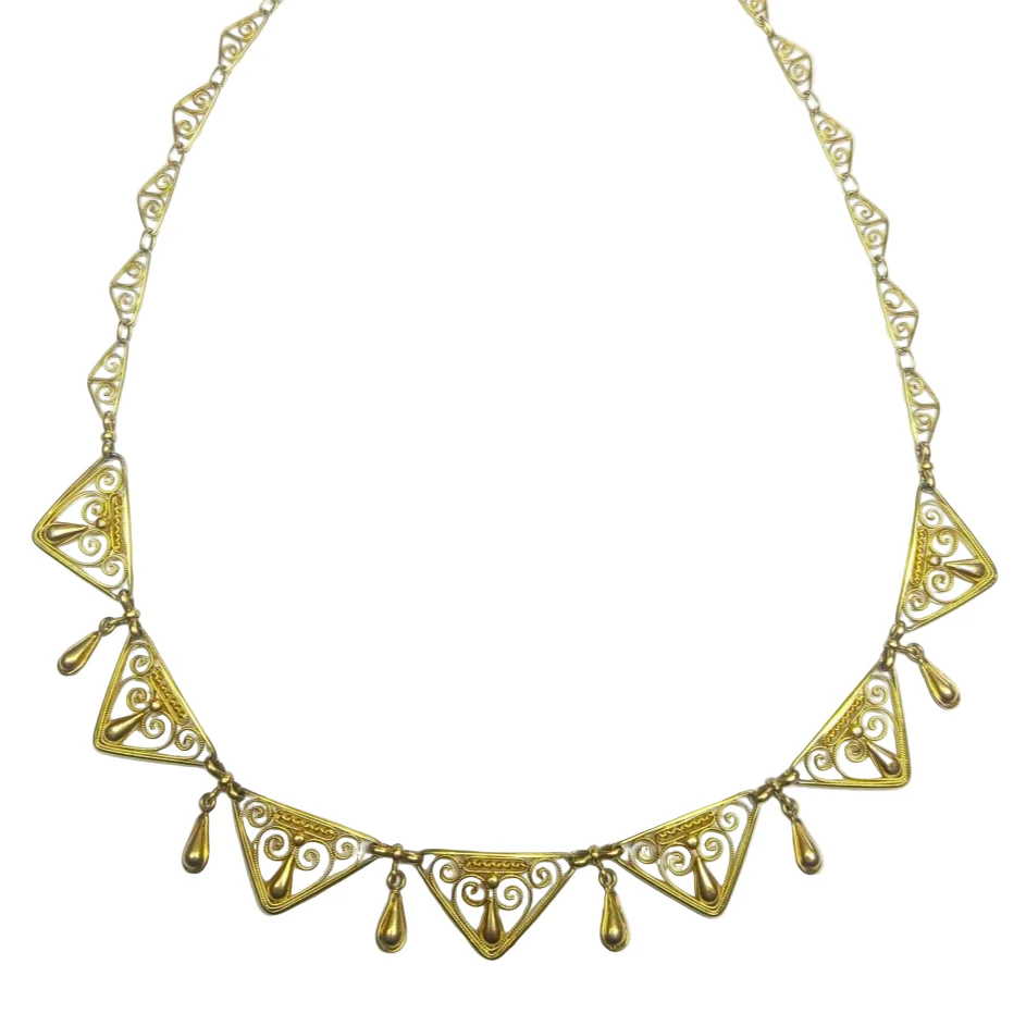 Collier Draperie en or jaune