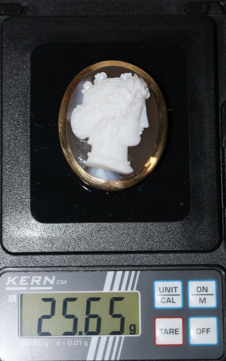Broche camée sur agate Napoléon III - Image 6