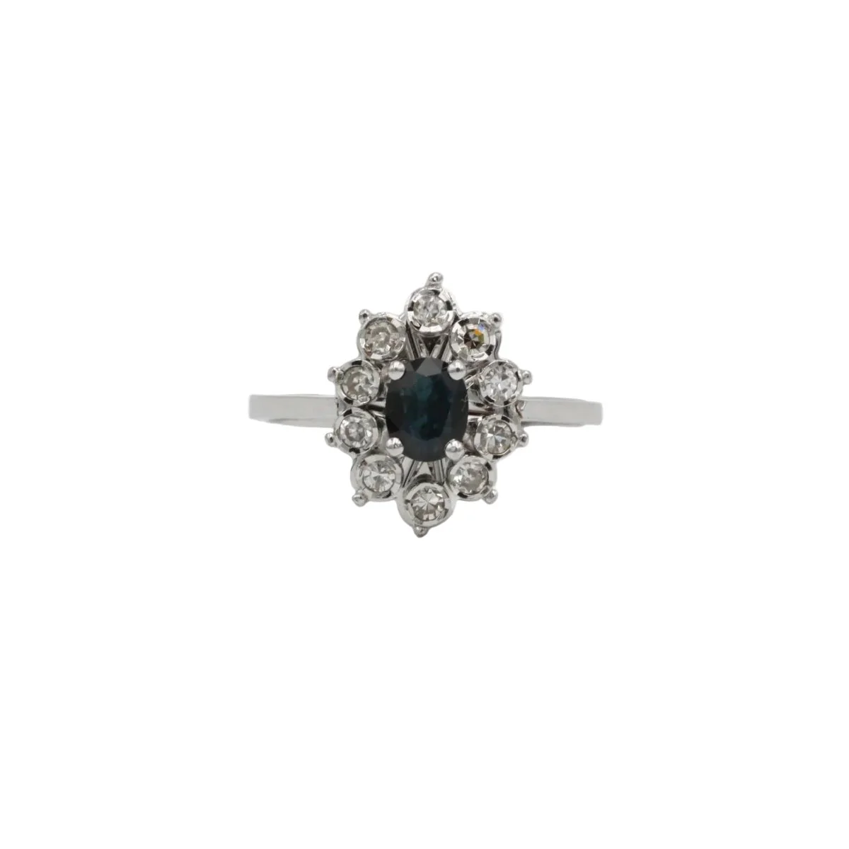 Bague Marguerite - Or, Diamants & Saphir