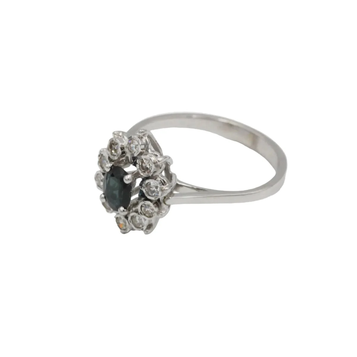 Bague Marguerite - Or, Diamants & Saphir - Image 4