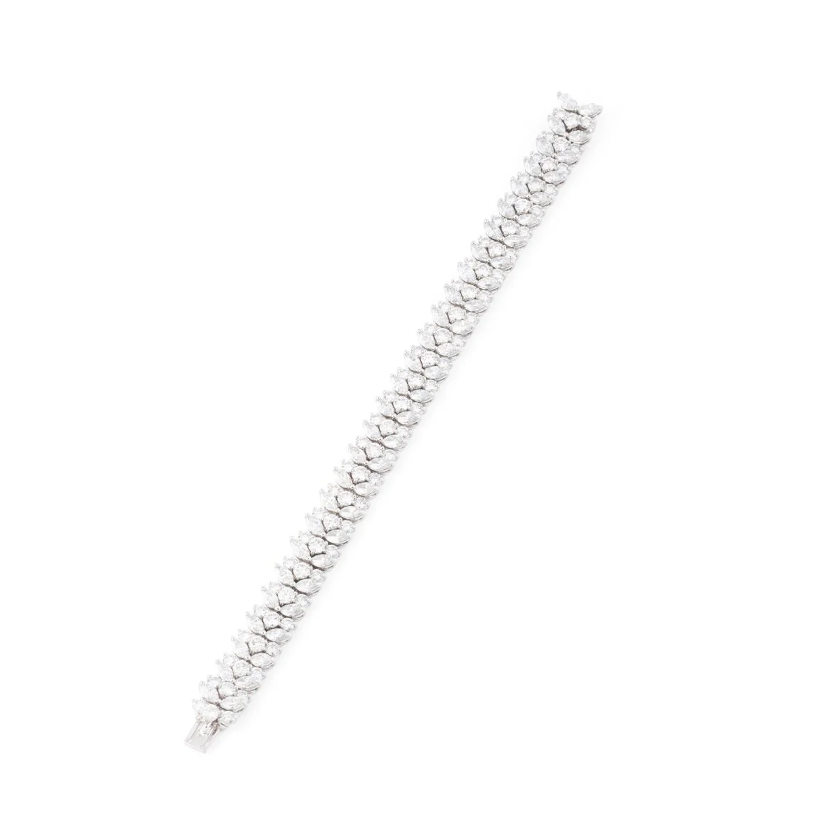 Bracelet TIFFANY & CO. "Feuillages" en platine et diamants - Image 2