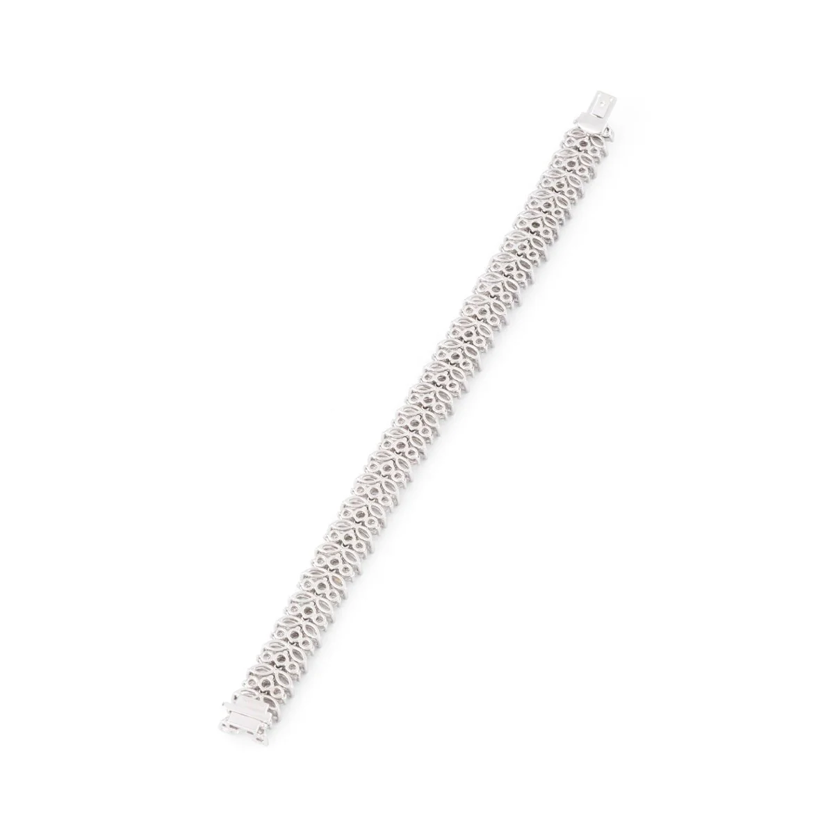 Bracelet TIFFANY & CO. "Feuillages" en platine et diamants - Image 5