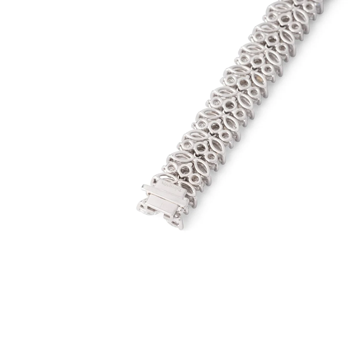 Bracelet TIFFANY & CO. "Feuillages" en platine et diamants - Image 6