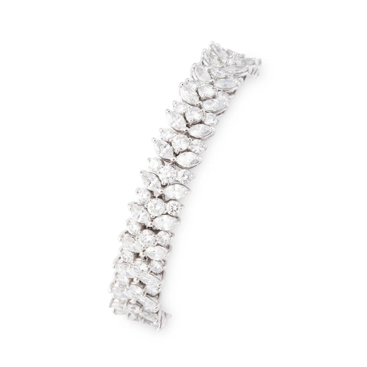 Bracelet TIFFANY & CO. "Feuillages" en platine et diamants - Image 7