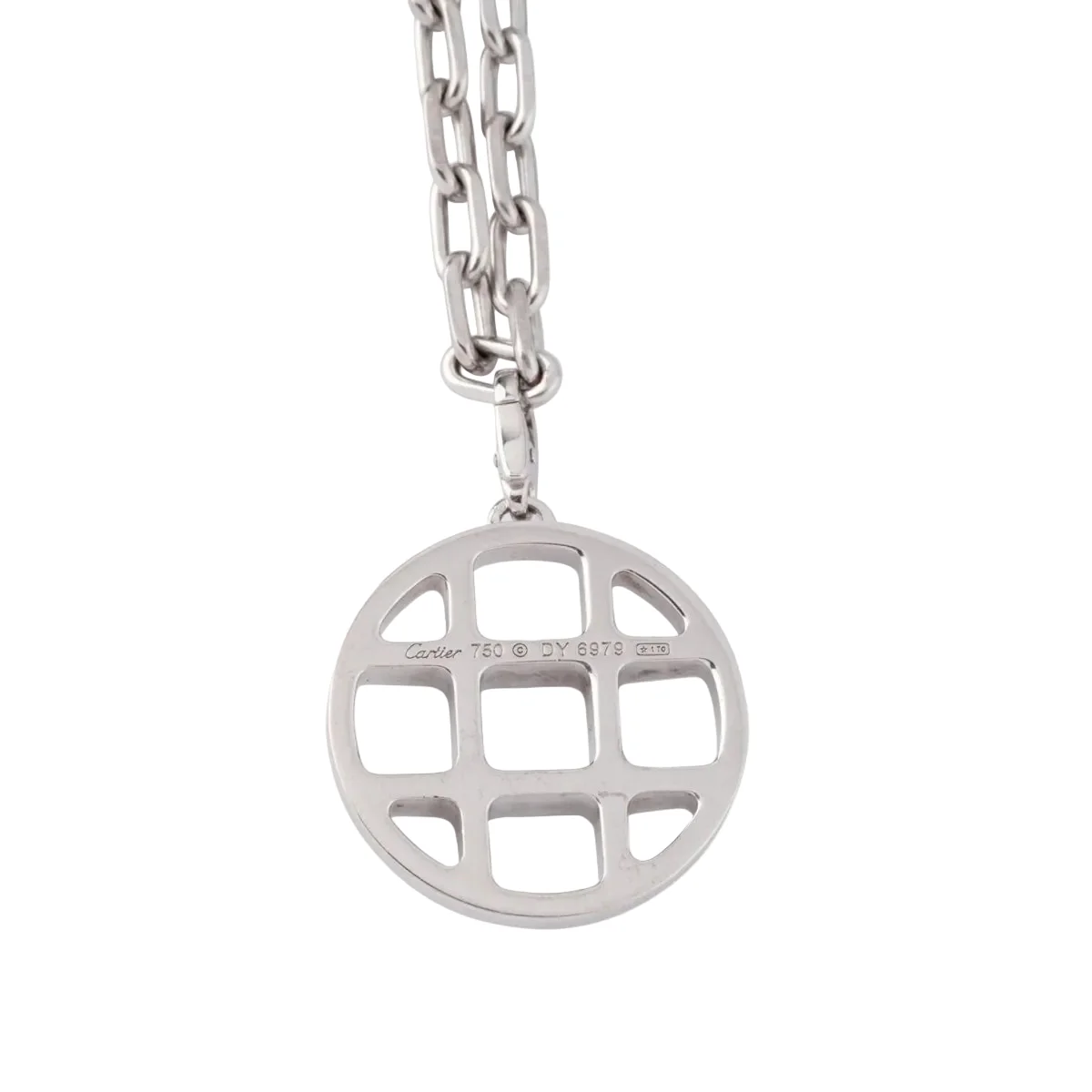 Collier Pendentif CARTIER "Pasha" en or blanc - Image 3