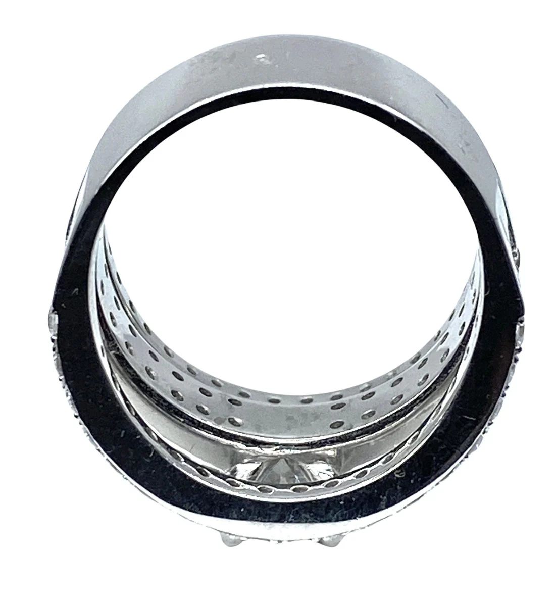 Bague en or blanc 18 carats et diamants - Image 9