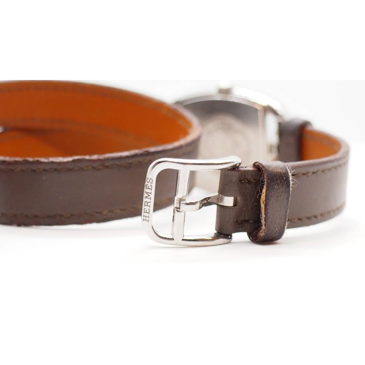 Montre Hermès CAPE COD tonneau en acier - Image 6