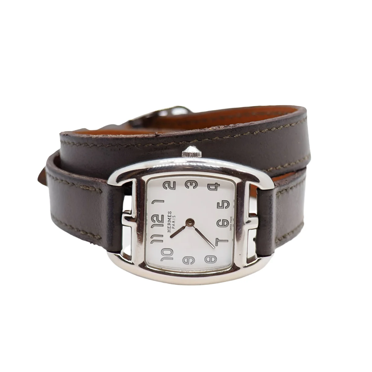 Montre Hermès CAPE COD tonneau en acier - Image 8