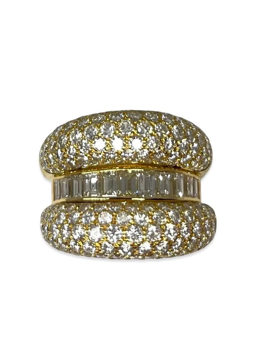 Bague or jaune et diamants 5 ct - Image 5