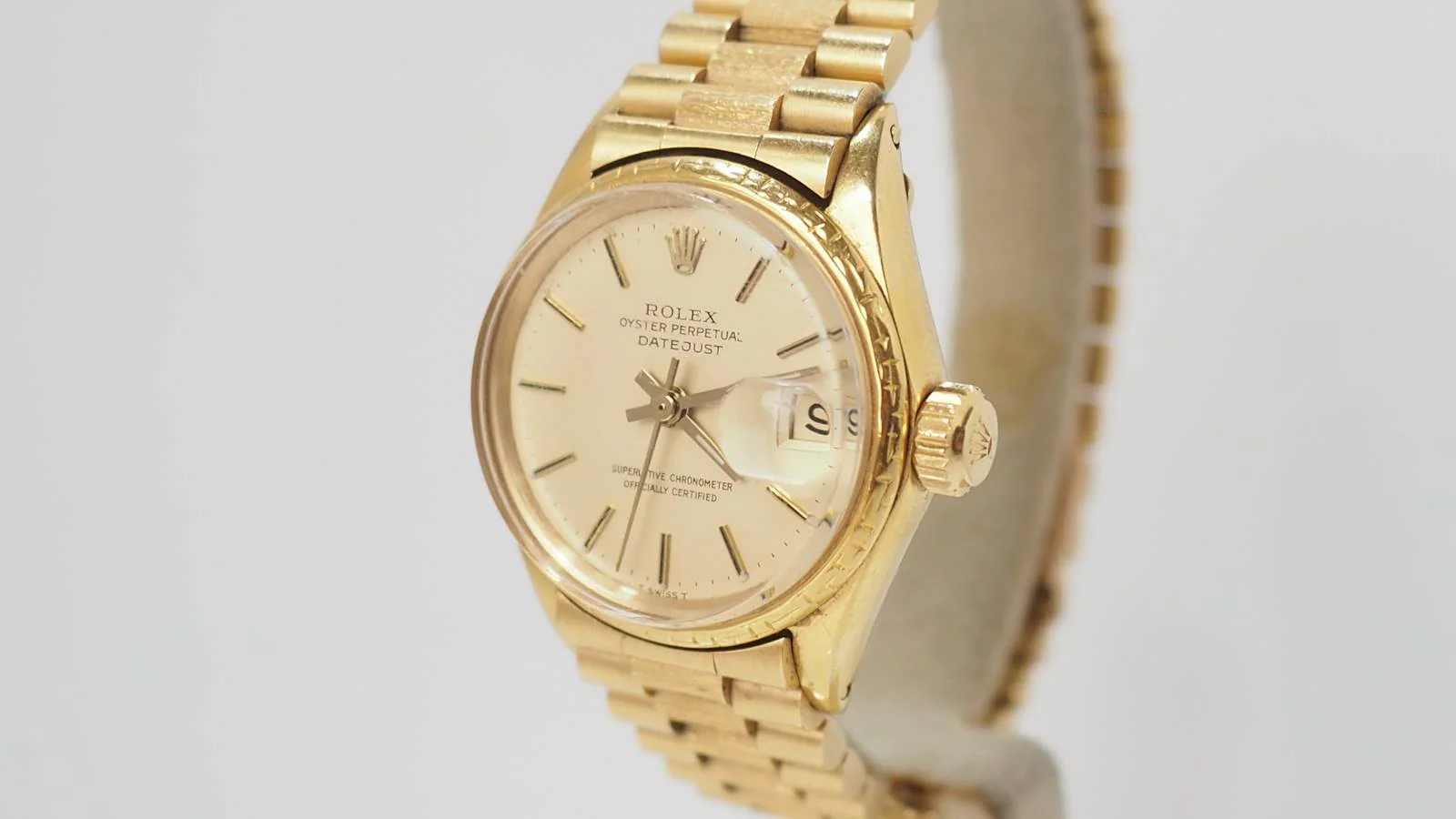Montre Rolex Lady Oyster Perpetual en or jaune 18kt - Image 4