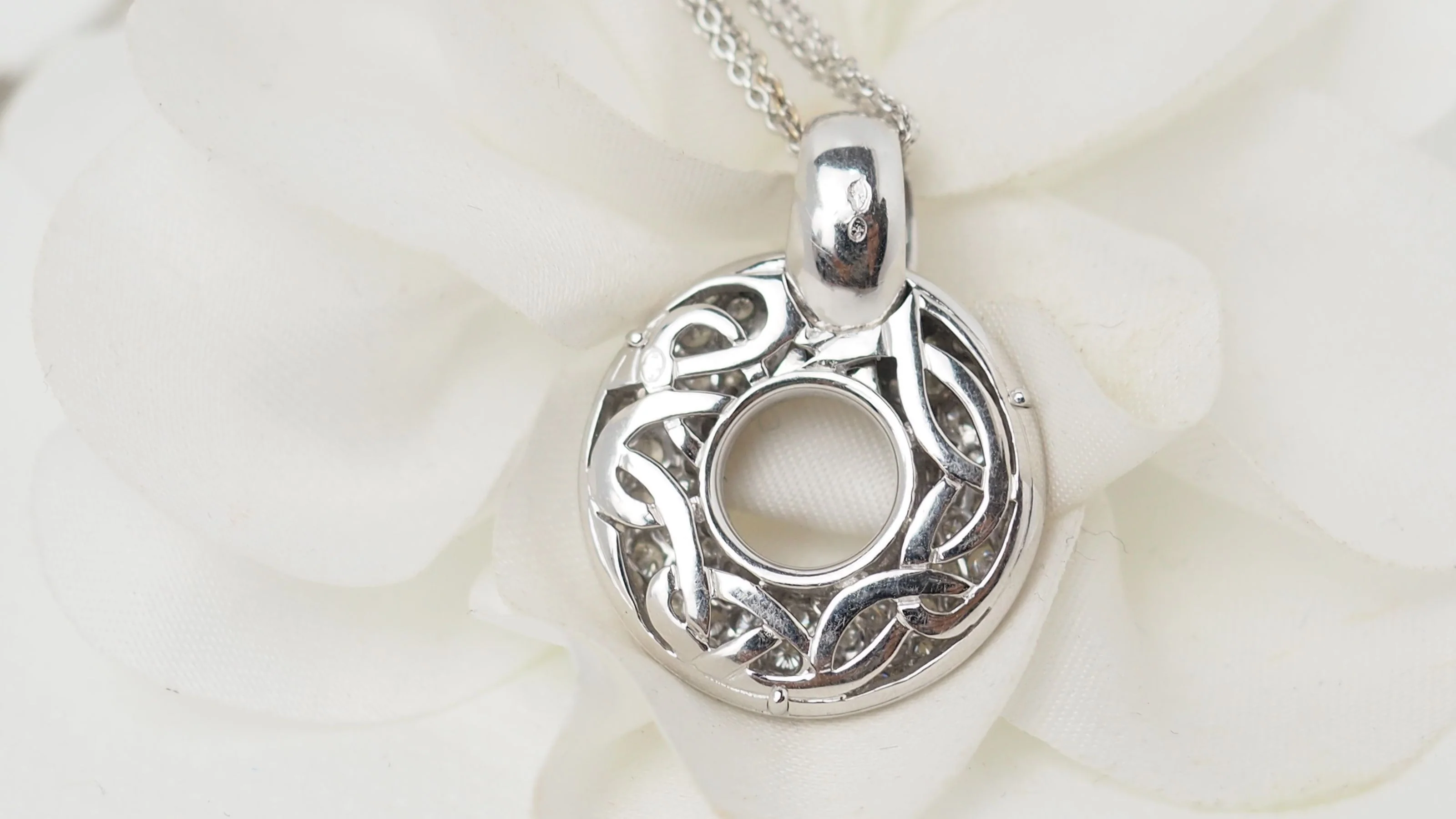 Collier en or blanc et diamants - Image 5