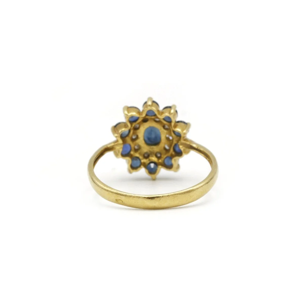 Bague - Or, Diamants et Saphirs - Image 3