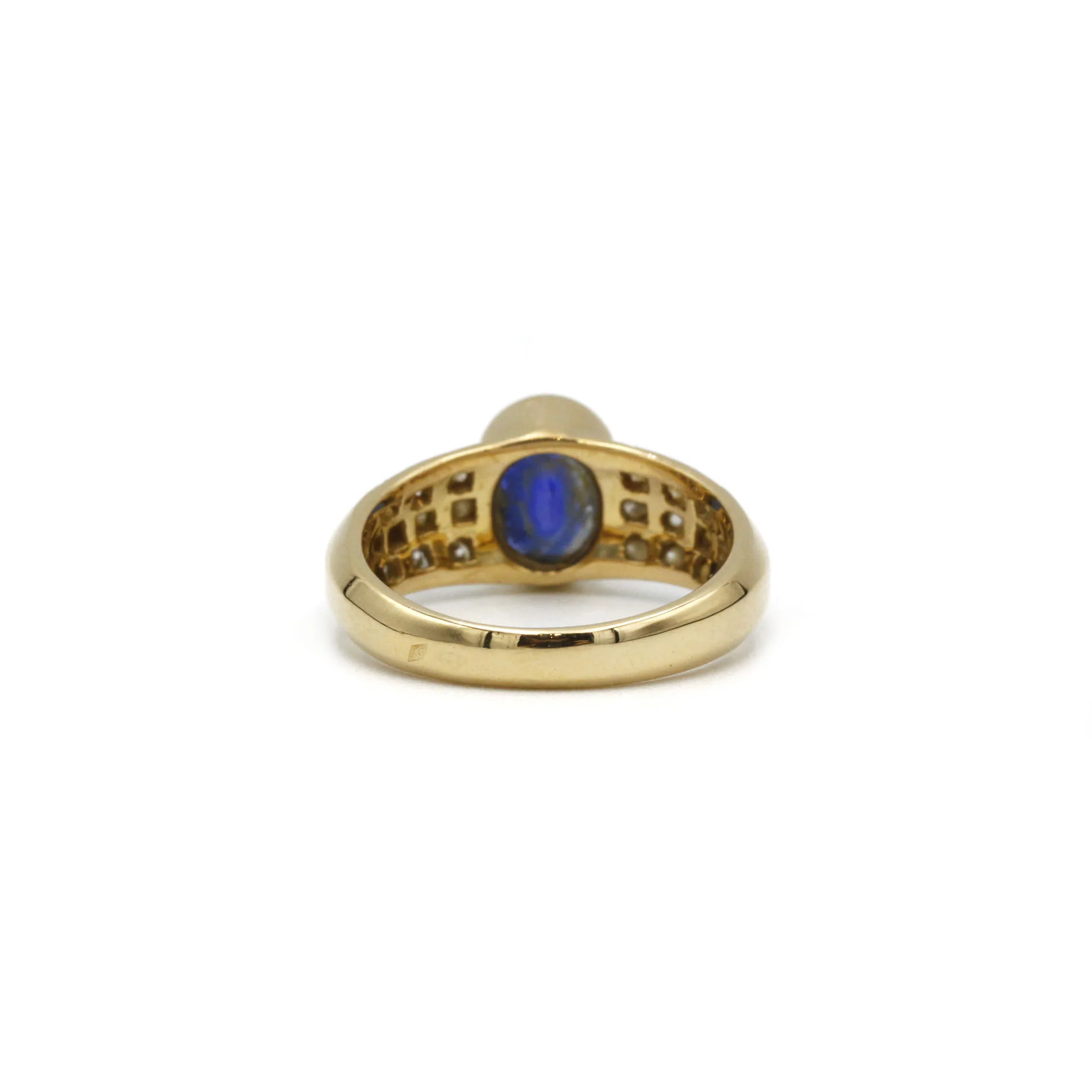 Bague - Or, Diamants & Saphir - Image 3