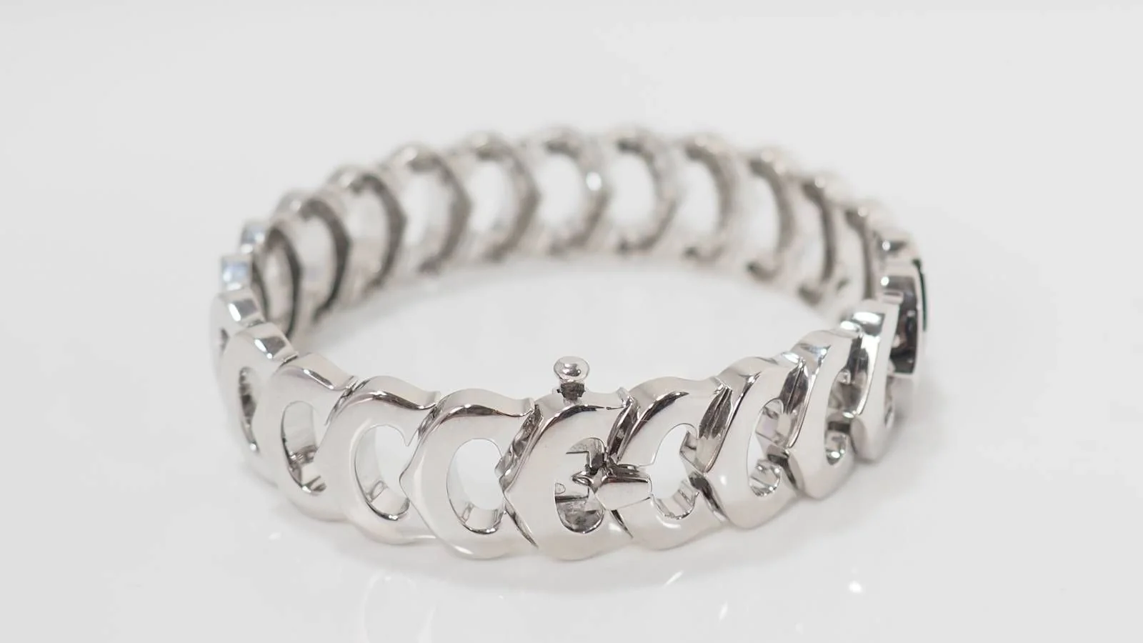 Bracelet Collection C de Cartier en or blanc et diamants - Image 6