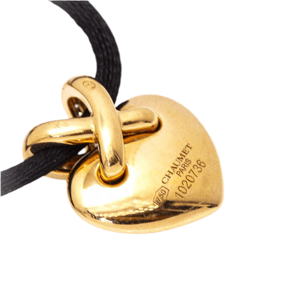Collier CHAUMET "Liens Corazon" en or rose et diamants - Image 3