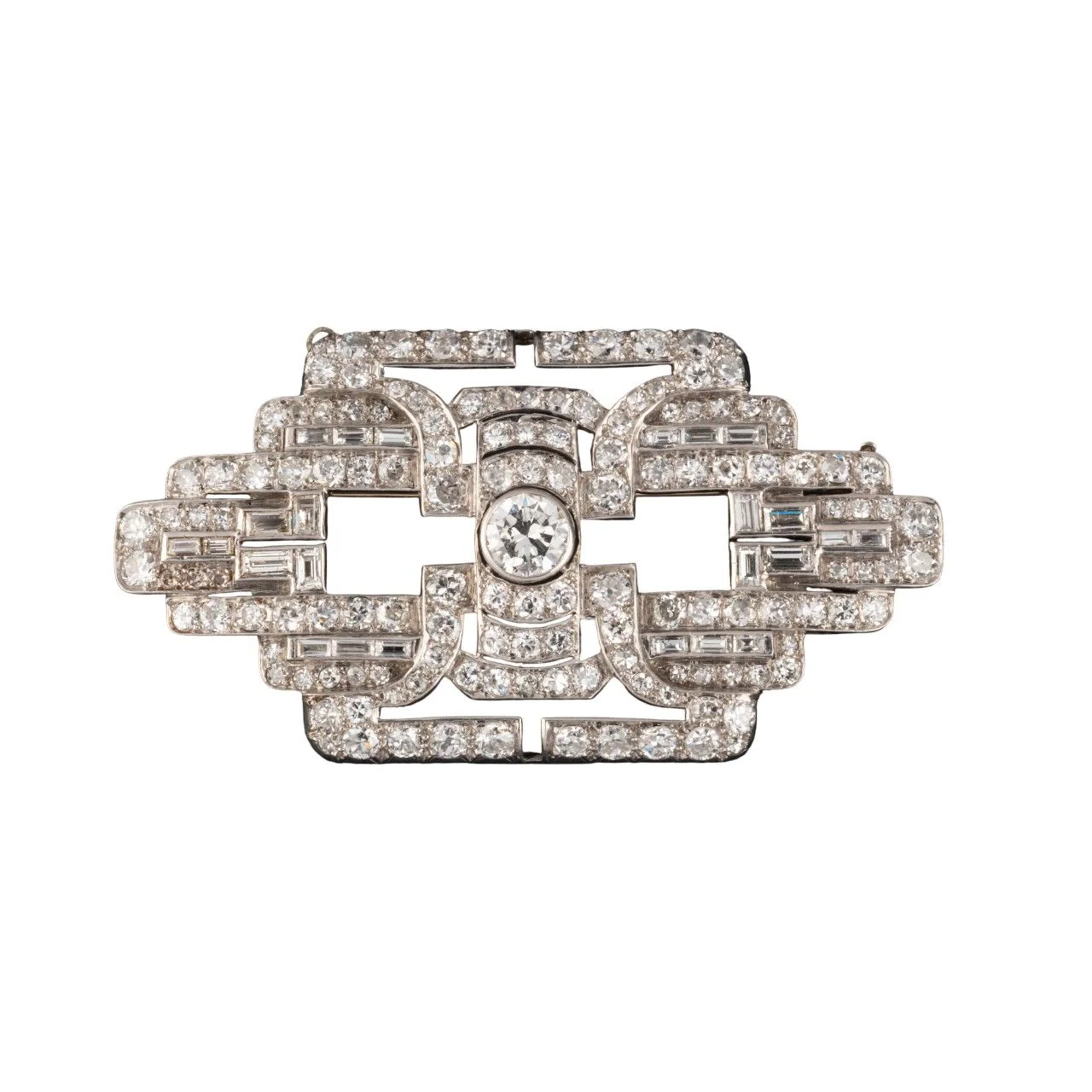 Broche Art Déco en diamants et platine - Image 2