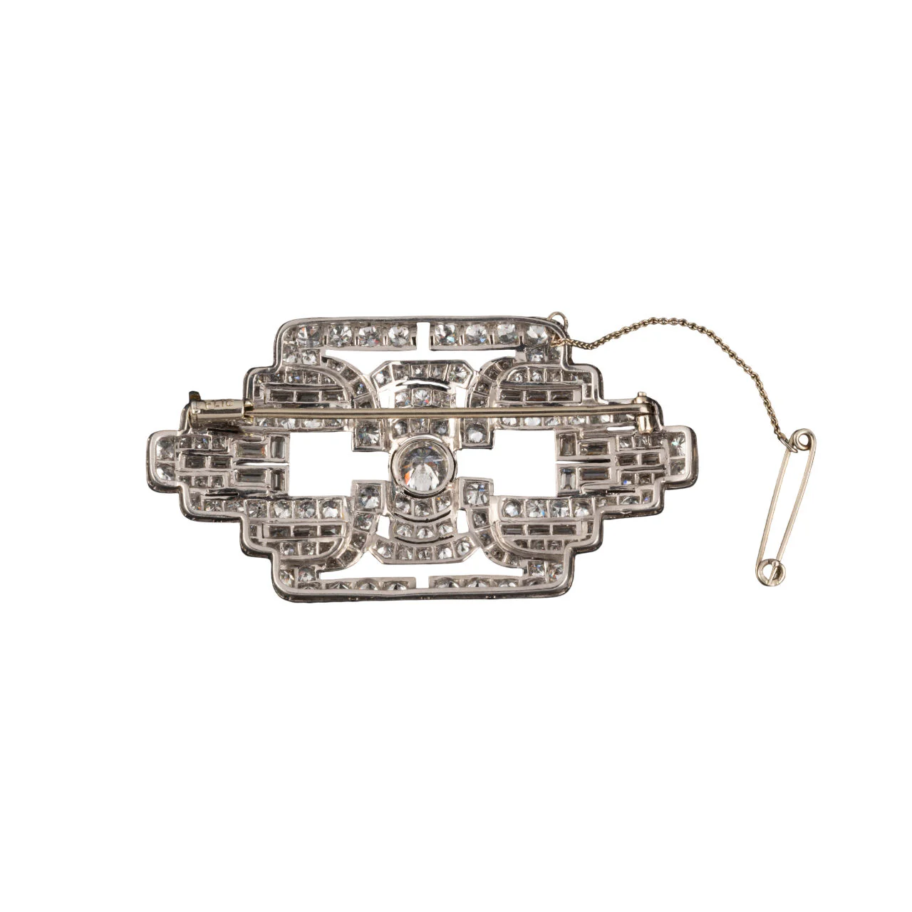 Broche Art Déco en diamants et platine - Image 3