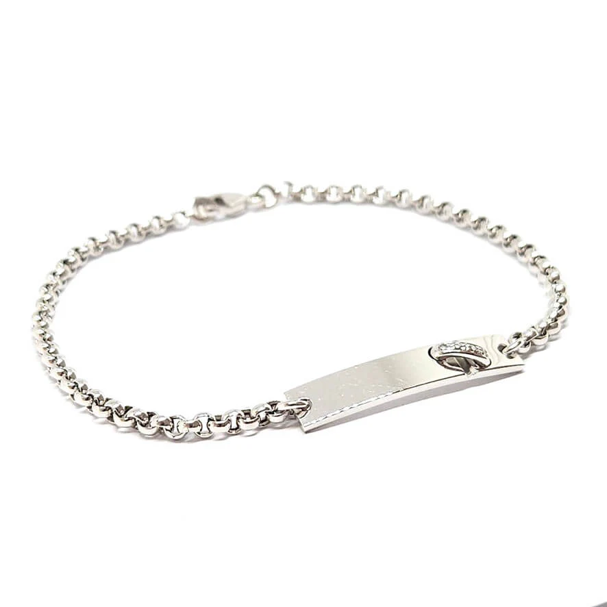 Bracelet Chaumet ''Lien" diamants en or blanc - Image 3