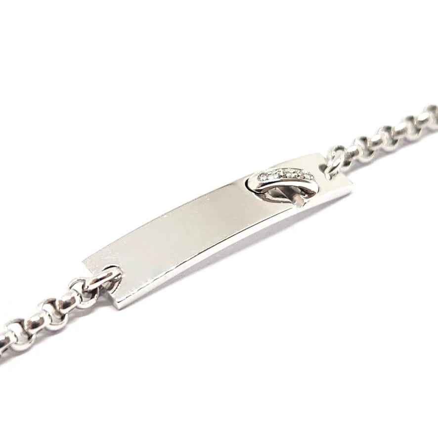 Bracelet Chaumet ''Lien" diamants en or blanc - Image 4