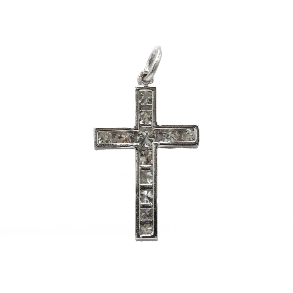 Pendentif Croix - Or & Diamants - Image 2