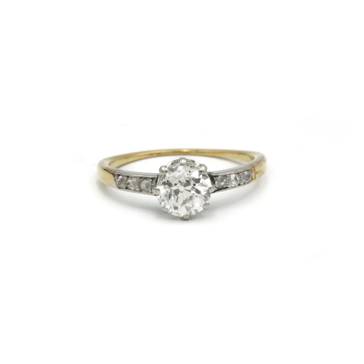 Solitaire - Or, Platine & Diamants