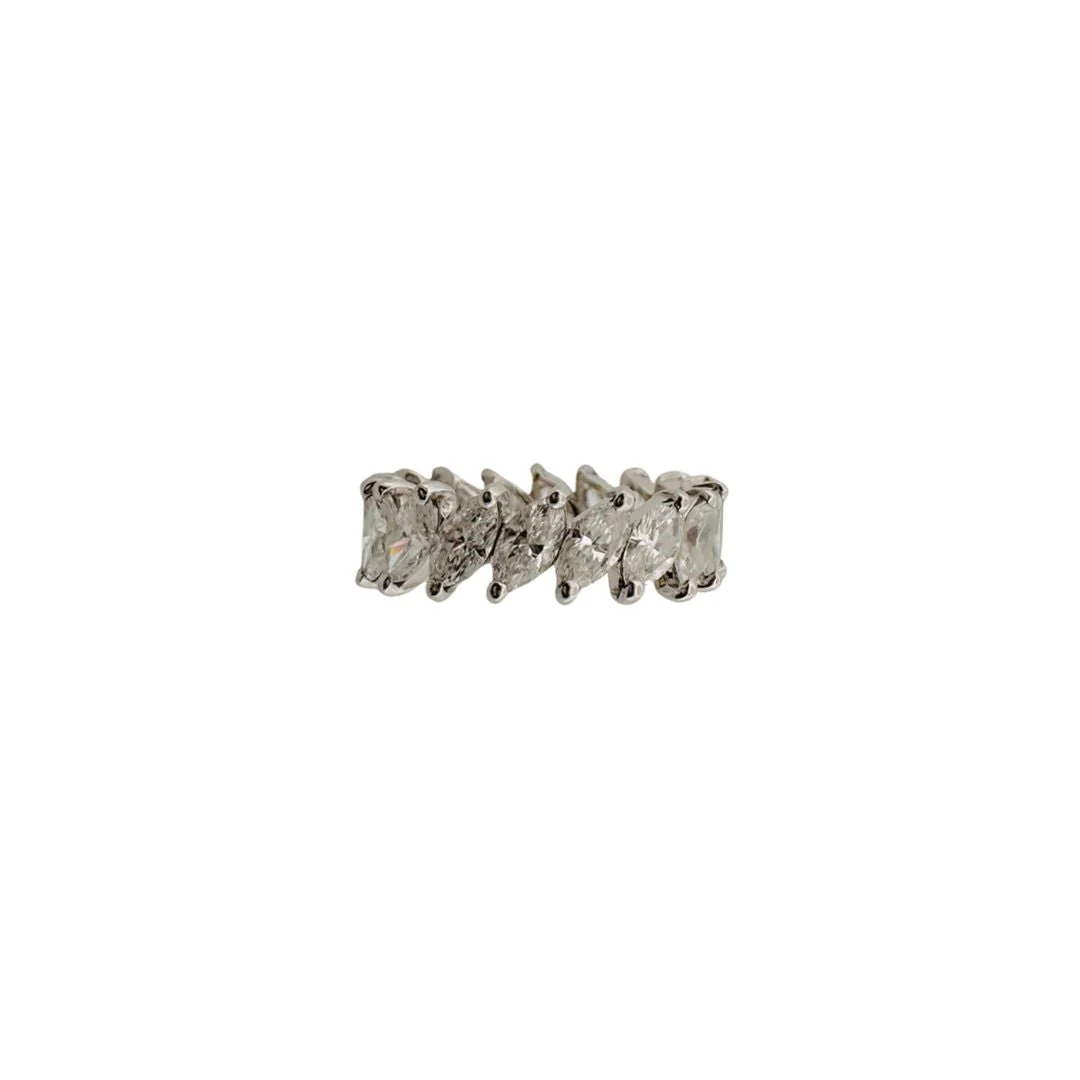 Alliance en or blanc et diamants - Image 2