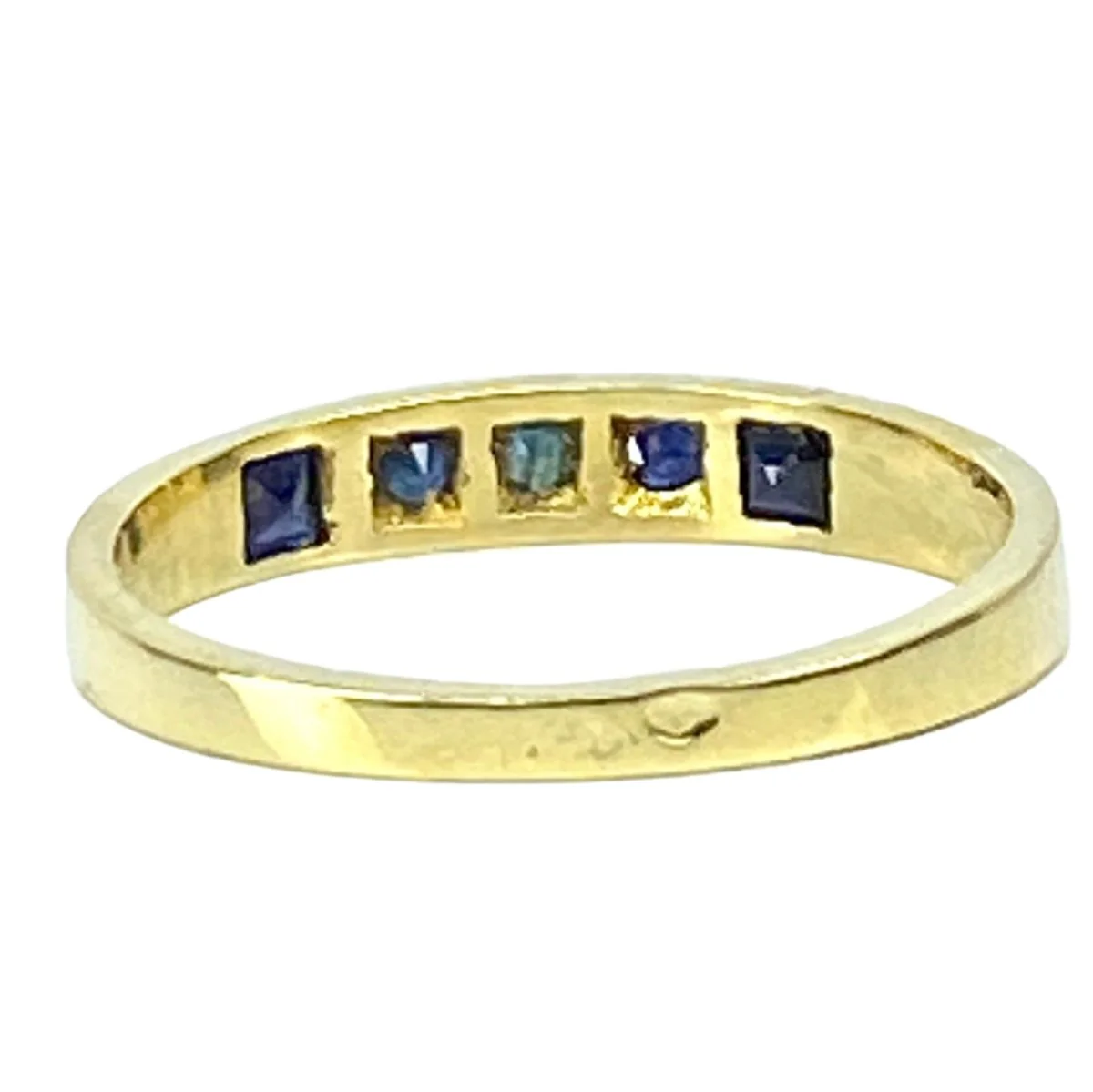 Bague en or jaune et saphirs - Image 5